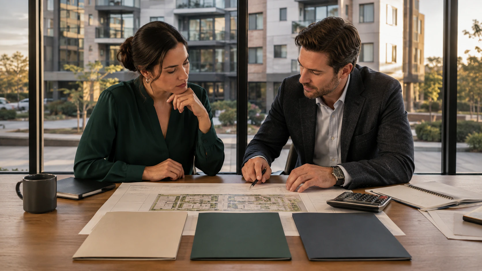 Multifamily investors comparing property exit-strategy scenarios
