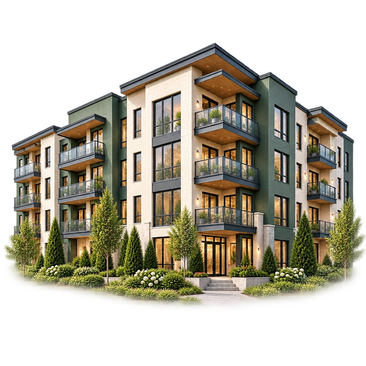 Multifamily property illustration